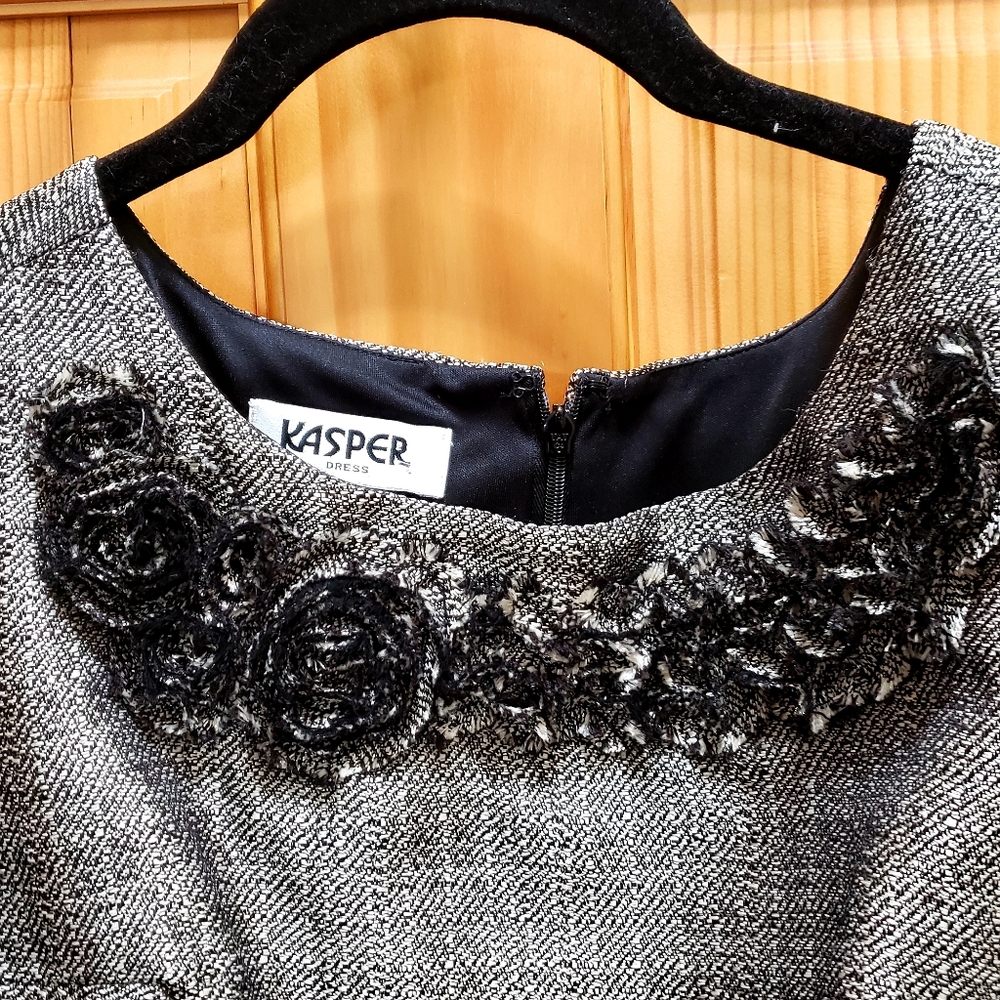Kasper black and white dress - Picture 4 of 4